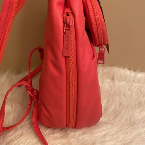 NWT Steve Madden (bjaya) Backpack w/Matching Coin Pouch -Pink - Picture 9 of 13